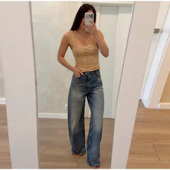 Lunivop  Sheer Mesh Lace Double Layer Cami Tank Top Two Piece Set  U Neck Sleeveless Summer Chic Party Y2K Hot Girl Daily Outfit