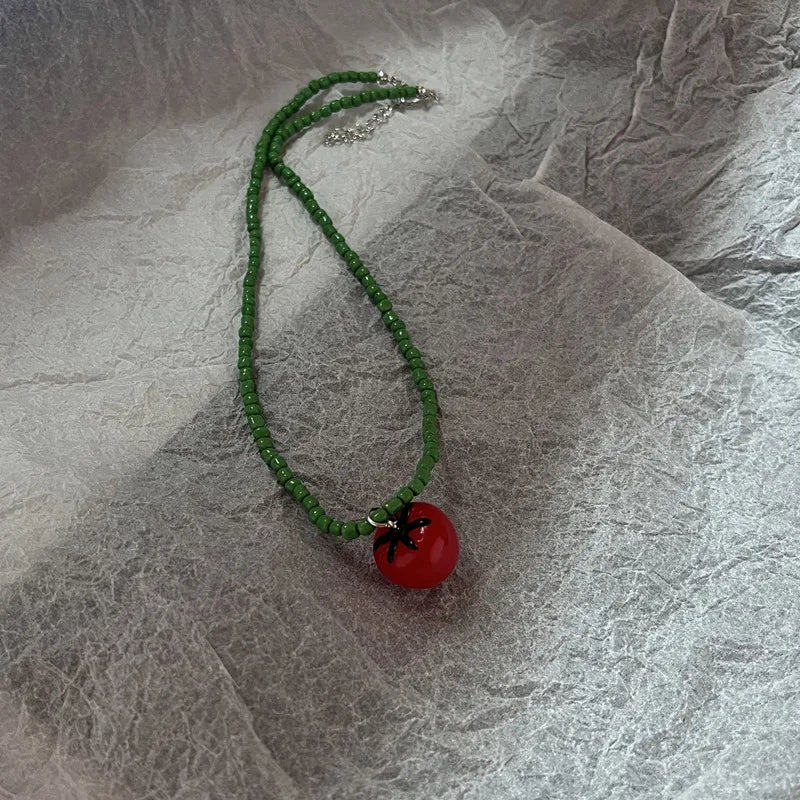 Lunivop Boho Kpop Colorful Sugar Star Tassel Pendant Choker Necklace for Women Sweet Love Heart Chain Aesthetic Y2K Jewelry Accessories