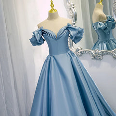 Lunivop  Customized Princess Blue Evening Dress  Sweet Memory Sexy Girl Off The Shoulder Gown Lace Up Corset Back Prom Dresses