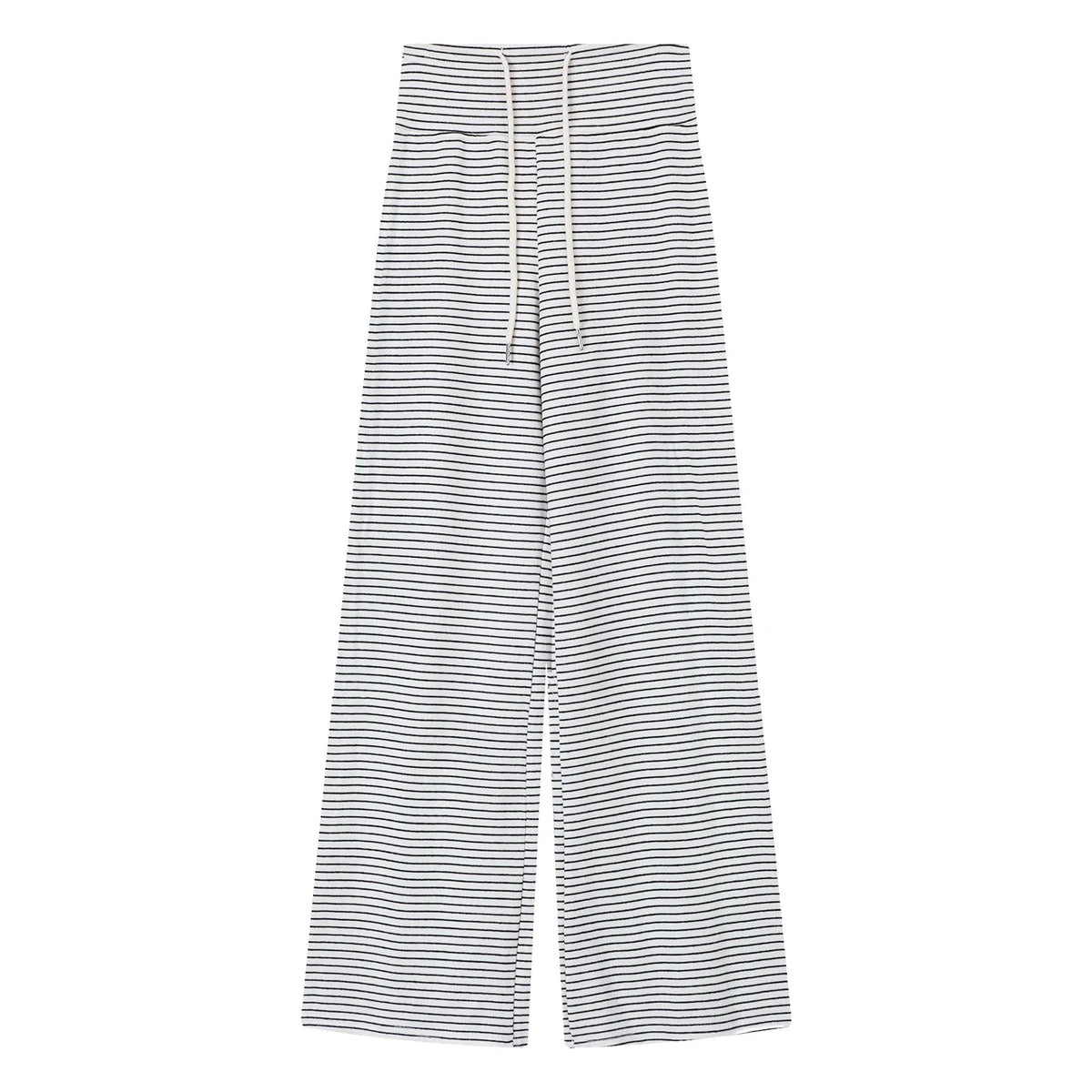 Lunivop  Fleece Lined High Waist Wide Leg Jeans Women's Blue Grey Thickened Winter Warm Trousers with Front Pocket Bootcut Pants
