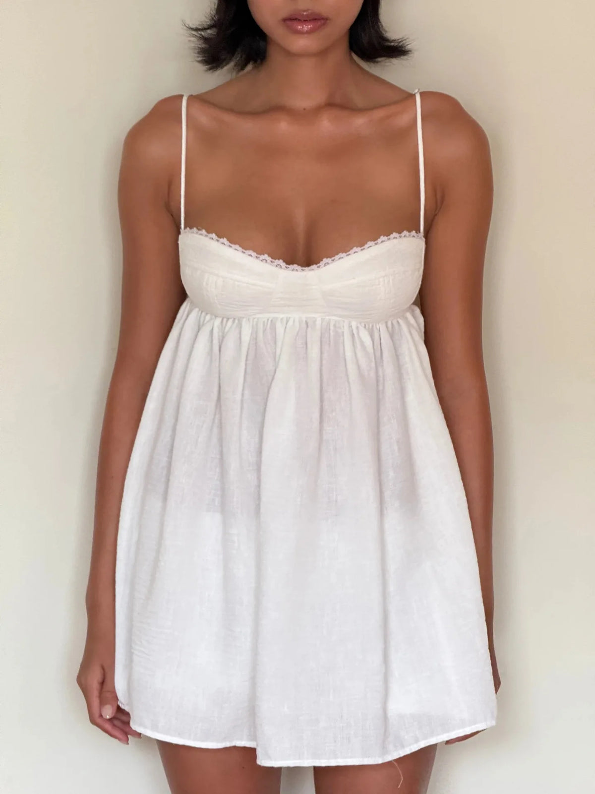 Lunivop  Spring Summer new Sexy Harajuku backless camisole pajamas shorts two-piece set European and American style Loose home Dress