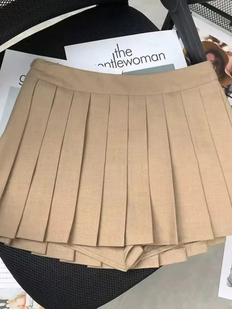 Lunivop  Black Women Pleated Skirts Y2K High Waist Streetwear Sexy Mini Skirts Fashion Korean All Match Preppy Dance Skirts New