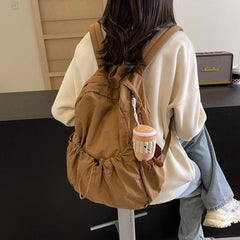 Lunivop Solid Oxford Backpacks For Women Korea Lazy Style Leisure Or Travel Bags College Style Cloth School Bags For Men Soft Light Bag