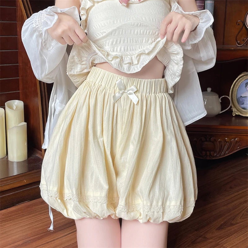 Lunivop  Japanese Sweet All-match Lolita Skirt for Women Summer High Waist A-line Faldas Mujer New Flower Bud Pants Skirts