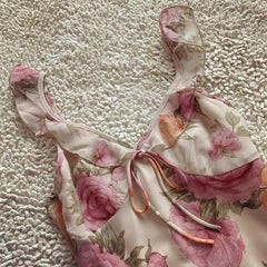 Lunivop  floral printed mini dress V-neck ruffled neckine sexy women party dress new bohemian spring summer dress