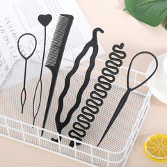 Lunivop  6pcs Hair Styling Set Hair Design Styling Tools Accessories DIY Hair Accessories Hair Modelling Tool Kit Hair Styling Tool Set