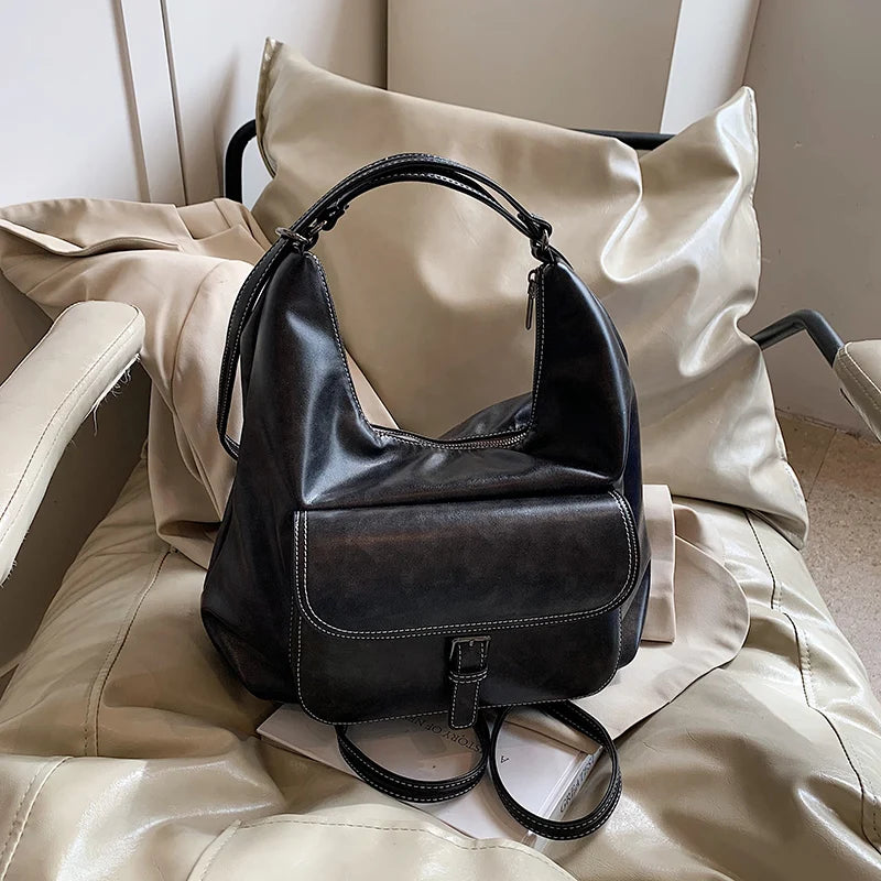 Lunivop   Large Capaci Women's Underarm Bag Vintage Retro Sle Single oulder Tote Bag for Autumn 2024 Trendy Double oulder Bag