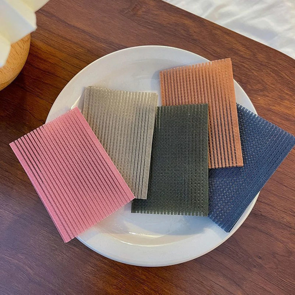 Lunivop  10Pcs Solid Color Bangs Magic Paste Posts Hair Sticker Clip Women Wash Face Makeup Velcro Patch Hair Accessories Styling Tools