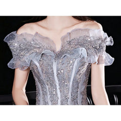Lunivop  New Spring and Summer Birthday A-line Skirt with Tube Top Formal Dress Women Elegant Evening Dresses Paillette