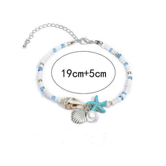 Lunivop New Trendy Simple Colorful Star Shell Pearl Pendant Bracelet for Women Niche Design Beach Holiday Jewelry Gifts