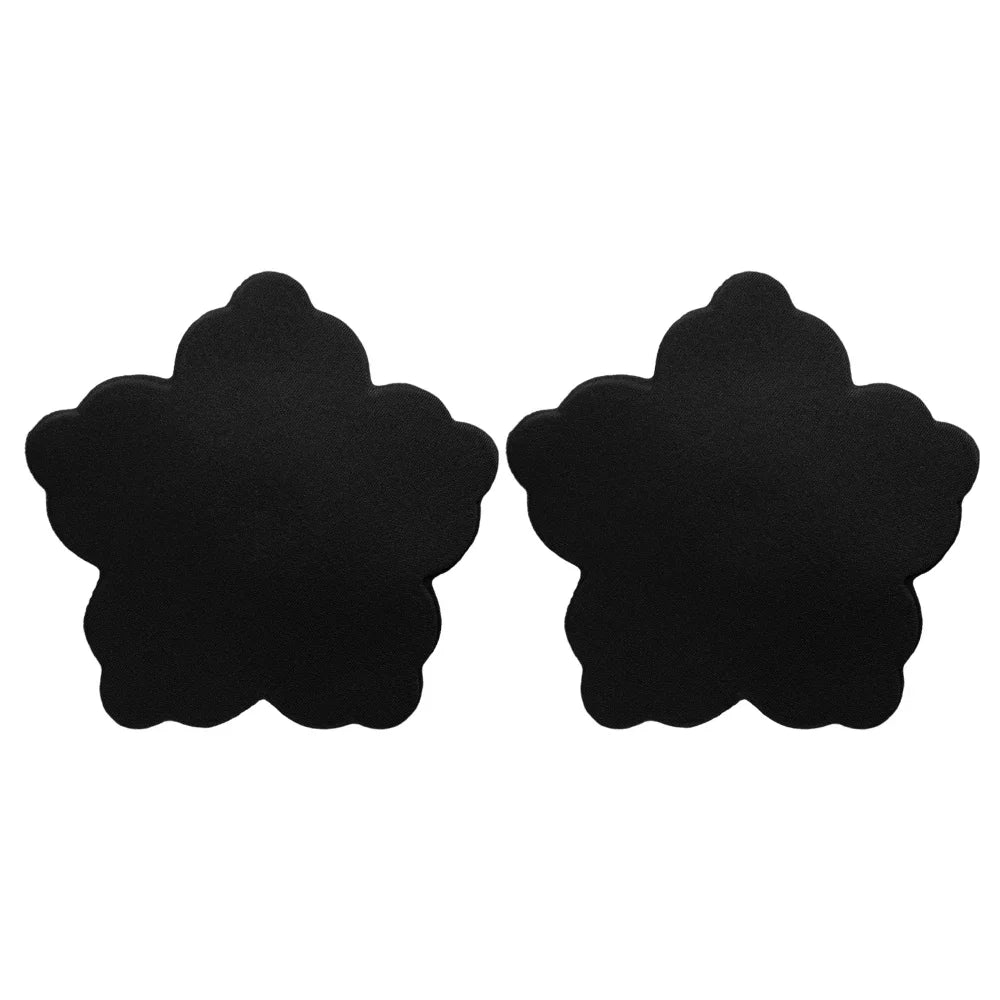 Lunivop Women Invisible Nipple Cover Reusable Adhesive Petals Breast Chest Bra Strapless Skin Black Nipple Sticker Pad for Party Dresses