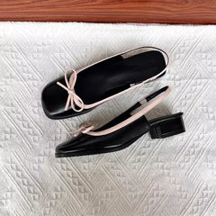 Lunivop  Summer Women's Flats Sliver Boat Shoes Square Toe Slip on Flat Shoes for Woman Ballet Flats Comfortable Bow Women's Sandals