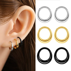 Lunivop  Chunky Hinged Segment Clicker Nose Ring Cartilage Earring High Polished Septum Piercing Jewelry for Women Men