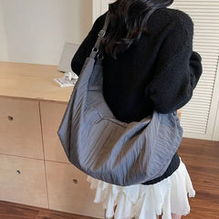 Lunivop  New Korean Style Hobos Bag Large Capacity Single Shoulder Crossbody Canvas Bags