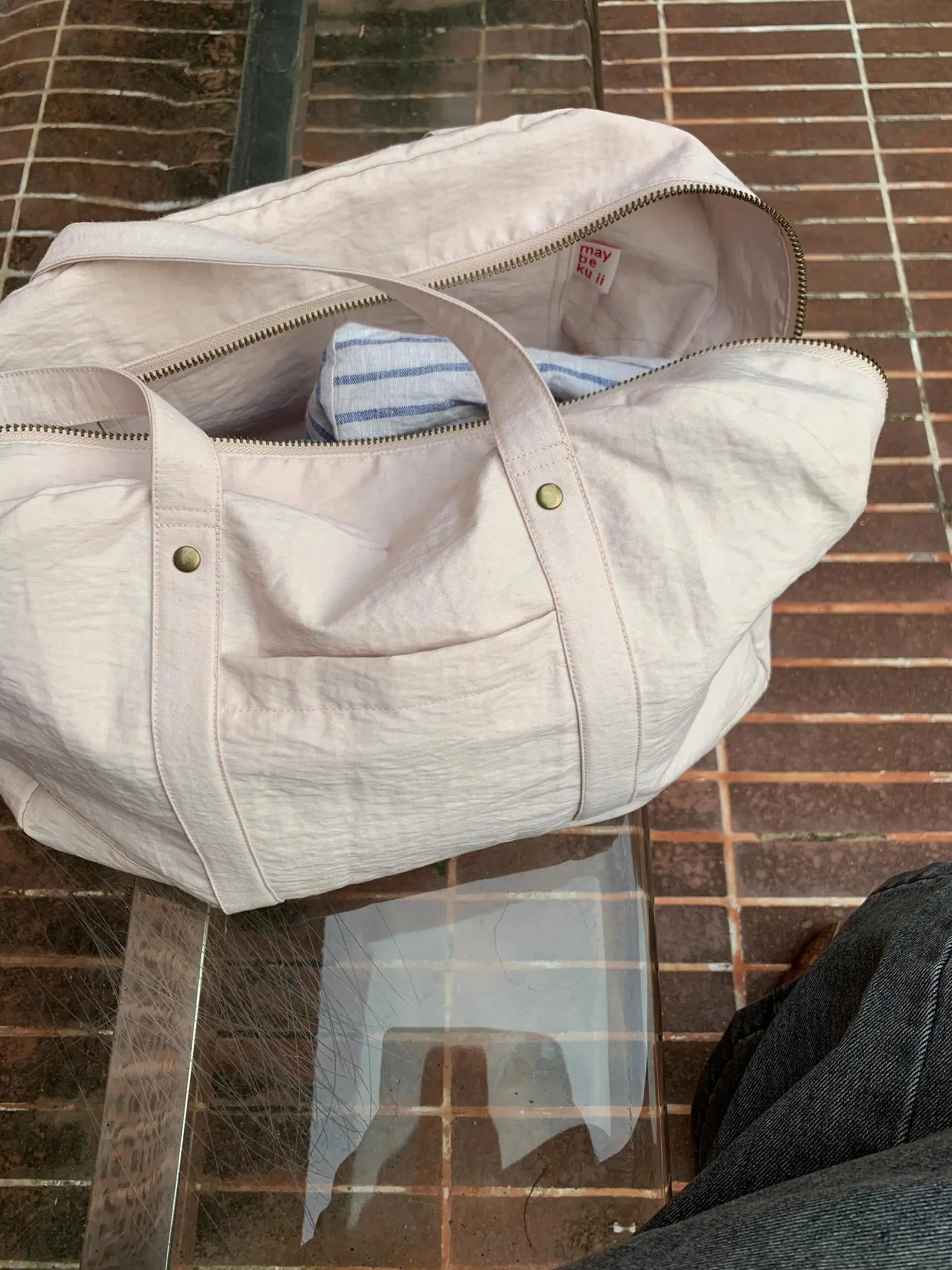 Lunivop   Large Capaci Canvas Nylon Single oulder Bag for Women Commuter Handbag 2024 New Sle Office Work Commuting Handbag