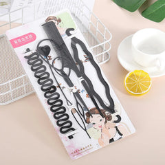 Lunivop  6pcs Hair Styling Set Hair Design Styling Tools Accessories DIY Hair Accessories Hair Modelling Tool Kit Hair Styling Tool Set