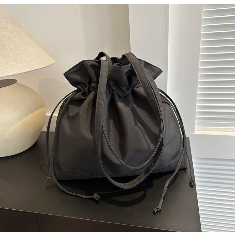 Lunivop   Laid-ba Sle Large Nylon Buet Bag Women's Winter Faion Simple Korean Version Casual Leisure Tote Bag Soft oulder Han...