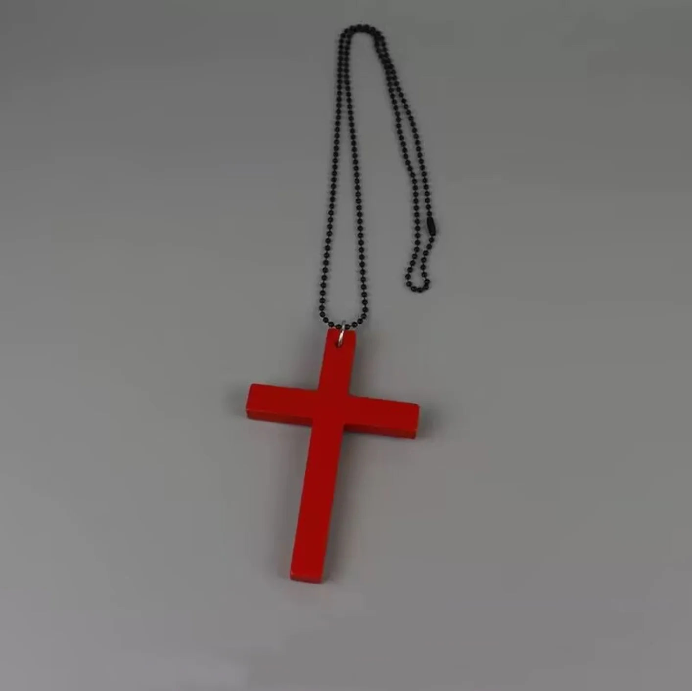 Lunivop Trendy Cool Punk Gothic Wood Cross Pendant nNecklace for Women Men Vintage Black Hip Hop Y2k Necklace Party Jewelry Gift