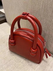 Lunivop Vintage Red Messenger Bag Purse Women Retro Hot Girls Leather Zipper Y2k Hand Bag Female Harajuku Casual Crossbody Bags