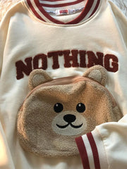 Lunivop  Korean Fashion Cartoon Embroidery Sweatshirts Spring Autumn O-Neck Hoodies Women Kawaii Pullovers Female Clothing Tops