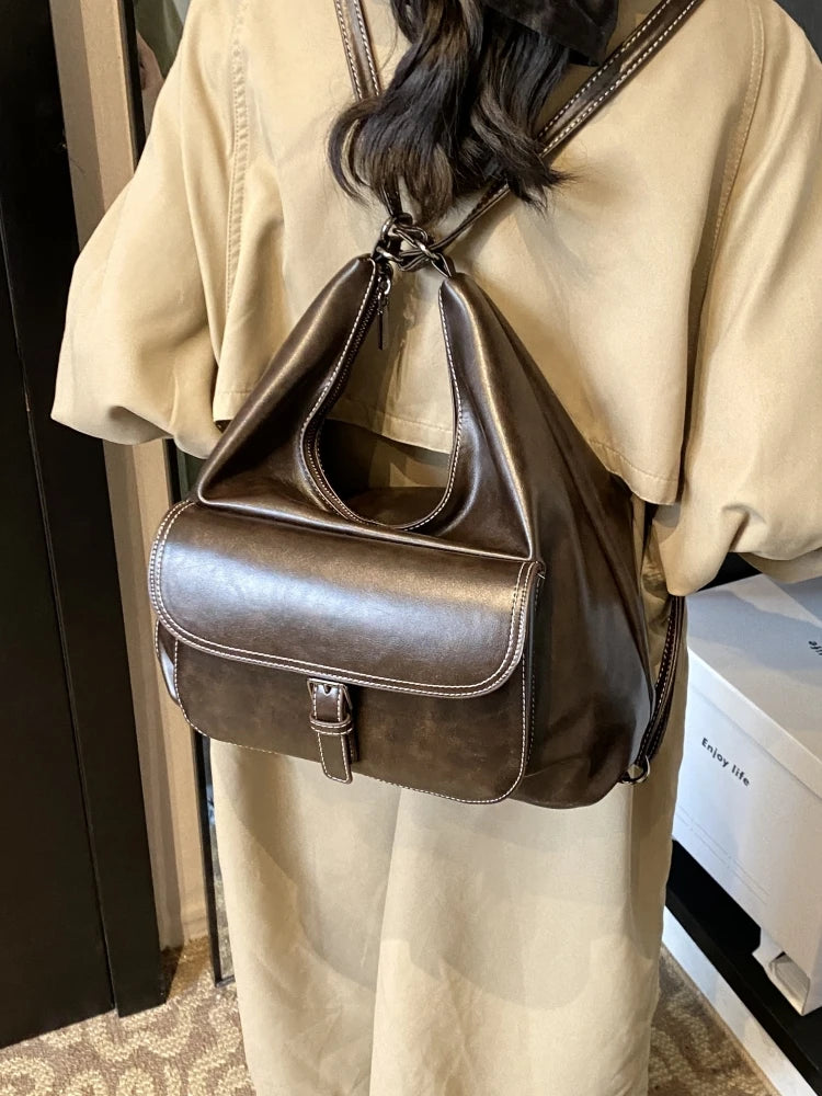 Lunivop   Large Capaci Women's Underarm Bag Vintage Retro Sle Single oulder Tote Bag for Autumn 2024 Trendy Double oulder Bag