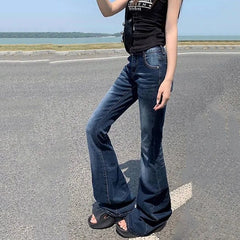 Lunivop  Sexy Low Waist Women's Jeans Spring Summer Slim Fit Elasticity Denim Flared Trousers American Retro Streetwear Y2K Cowboy Pants