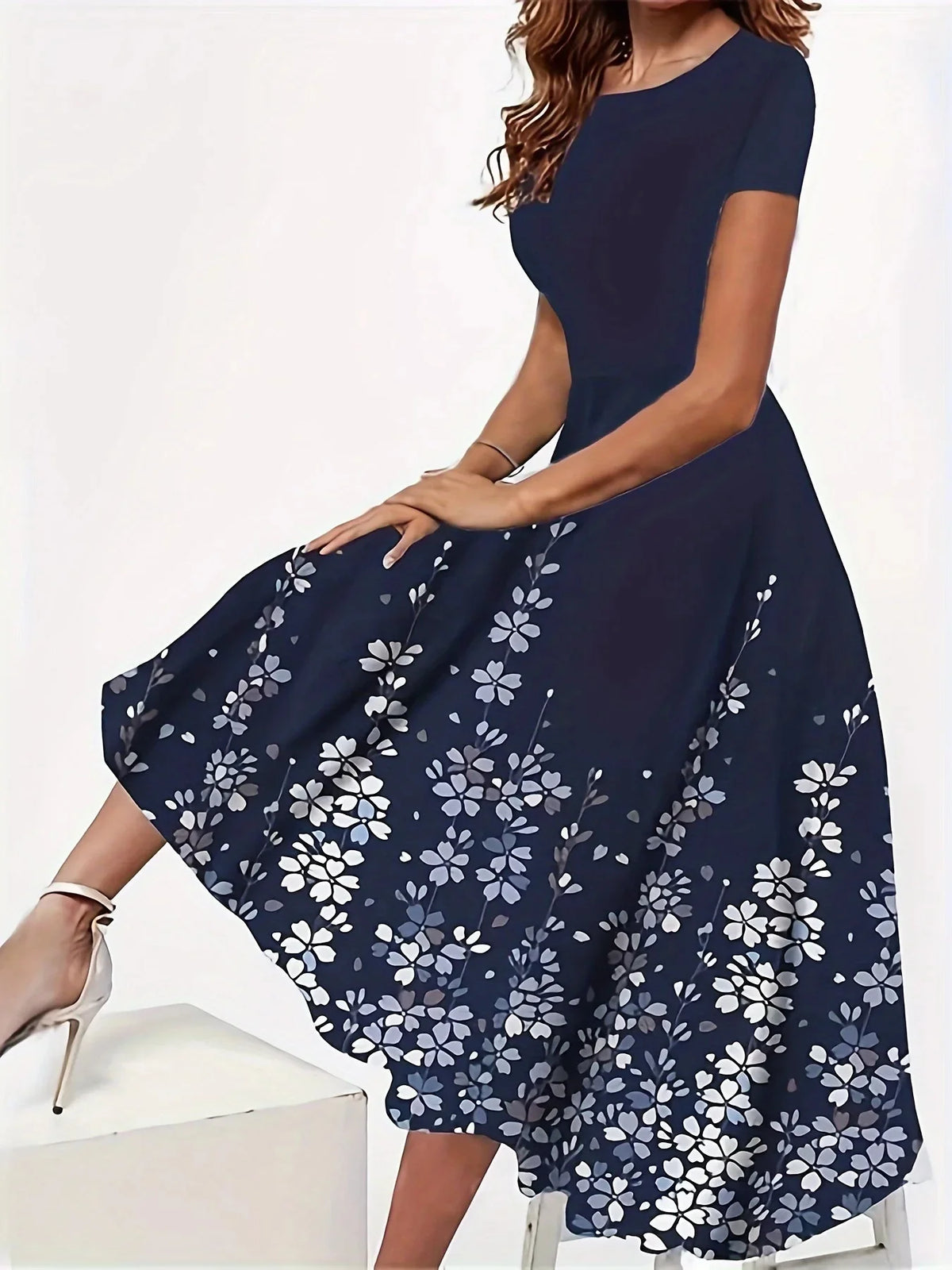 Lunivop  Plus Size Elegant Casual Trendy Plus Size Dress For Women Summer Womens Clothing Amazon Cross Border European American Style