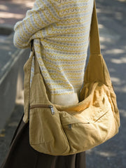 Lunivop  Single Shoulder Crossbody Commuting Leisure Travel Bags Japanese New Canvas Bag with Large Capacity