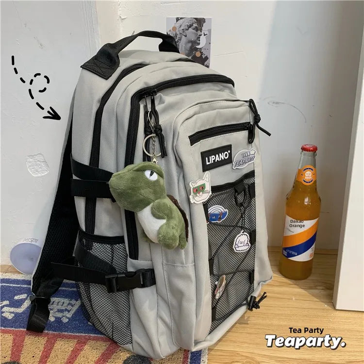 Lunivop  Large Capaci ex Harajuku Sle Bapa Korean Faion oulder Bag Water Resistant Casual Travel Bapa for Men And ...