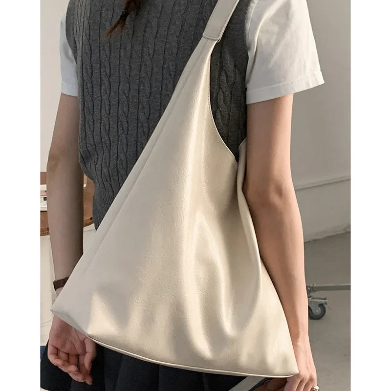 Lunivop  New Korean Version Tote Large Capacity Bags Retro Niche Underarm Bag for Women Autumn Winter