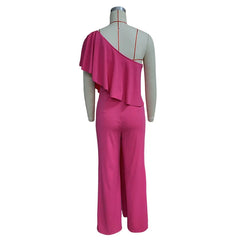Lunivop  Fashion Women Jumpsuits Sleeveless Slash Neck Casual Streetwear Spring Summer Nightclub Party Ruffles Romper Overalls