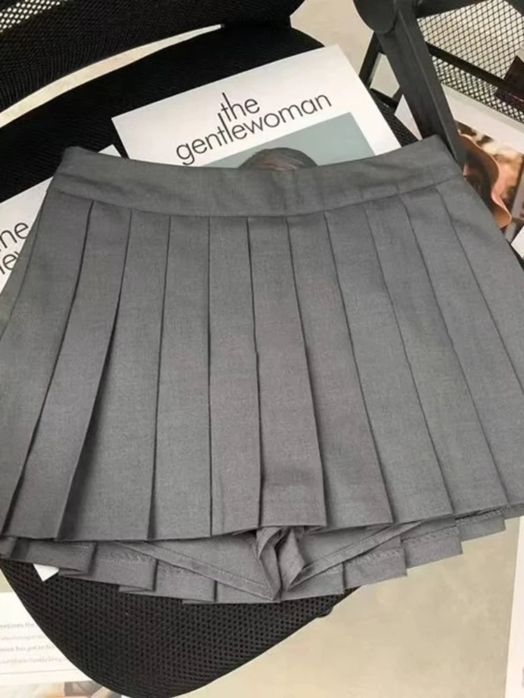 Lunivop  Black Women Pleated Skirts Y2K High Waist Streetwear Sexy Mini Skirts Fashion Korean All Match Preppy Dance Skirts New
