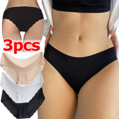 Lunivop Women Seamless Panties Summer Ultra-Thin Breathable Ice Silk Panties Briefs Female Girl Large Size Sexy Lingerie Panty Underwear