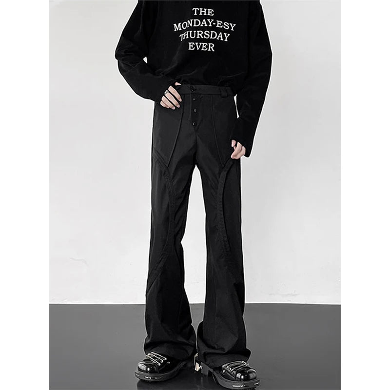 Lunivop Casual Loose Wide Leg Pants Men High Street Spring Fashion Suit Pants Japanese Retro Woman Streetwear Straight Trousers Spring