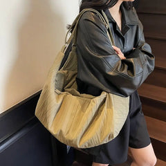 Lunivop  New Korean Style Hobos Bag Large Capacity Single Shoulder Crossbody Canvas Bags