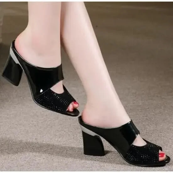 Lunivop  Rubber Slides Open Toe Shoes For Women Heeled Woman Slippers Premium Low Price Elegant And Fashionable Luxury Sandals