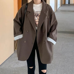 Lunivop  Spring Fashion New Women's Elegant Loose Suit Jacket with A Lapel High-end Design Sense Office Professional Versatile Jacket