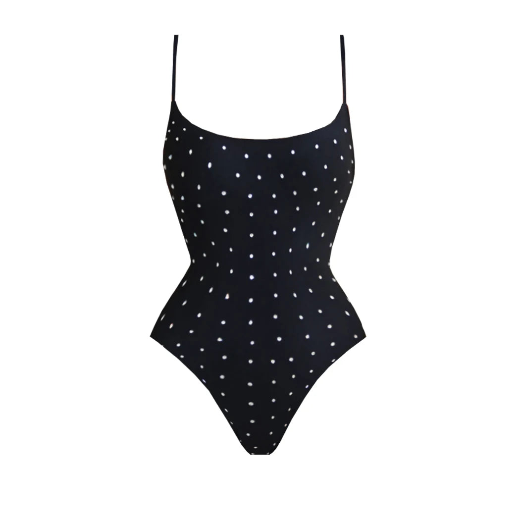 Lunivop   2Pcs Diamond Swimsuit Women Sexy Bikini Bandeau Biquini Push Up Swimwear Female Shiny Bathing Suit Mesh Beach Outfit Mini Skirt