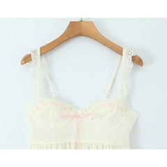 Lunivop  Sexy Backless Lace Up Summer Mini Sling Dress Women High Waist A-line Casual Dresses Holiday Robe