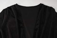 Lunivop  Party Velvet Dresses For Women Fashion Sexy Solid Full Sleeves Gloves V-Neck Hip Wrap Sheath Long Vestidos Robes Female Elegant