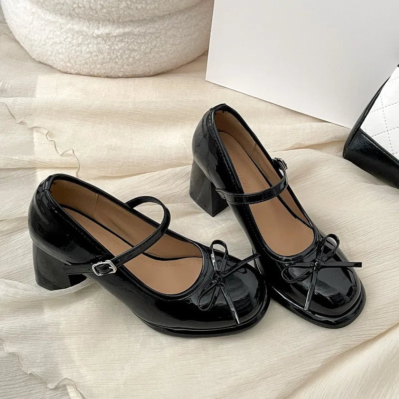 Lunivop  Designer Ankle Strap Women Lolita Mary Jane Shoes New Spring Street Style Ladies Platform Thick Heel Wedding Party Pumps