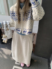 Lunivop  Deeptown Japanese Style Long Skirt Women Vintage Harajuku Thick Skirt Autumn Winter Solid Streetwear A-line Skirts Aesthetics