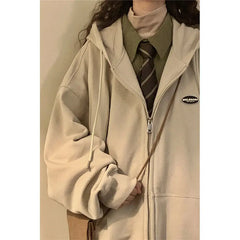 Lunivop  New Autumn Winter Hooded Zip-Up Women Casual Long Sleeve Hooded Sweatshirts Korean Fashion Oversized Hoodie Clothing