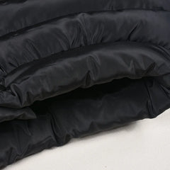 Lunivop  Puffy Cotton Padde Bodycon Mini Skirts Women Solid Fashion High Waist Buttons Split Quilted Skirt Fashoin Casual Streetwear