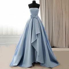 Elegant Strapless Long Evening Dresses for Women Floor-Length A-Line Prom Party Gala Special Events Wedding New