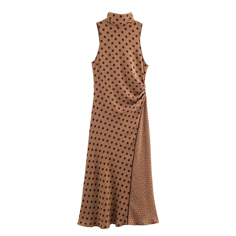 Lunivop  Women's Dress Off Shoulder Long Dresses Woman Summer Elegant Polka Dot Print Womens Dresses Backless Sexy Party Dresses