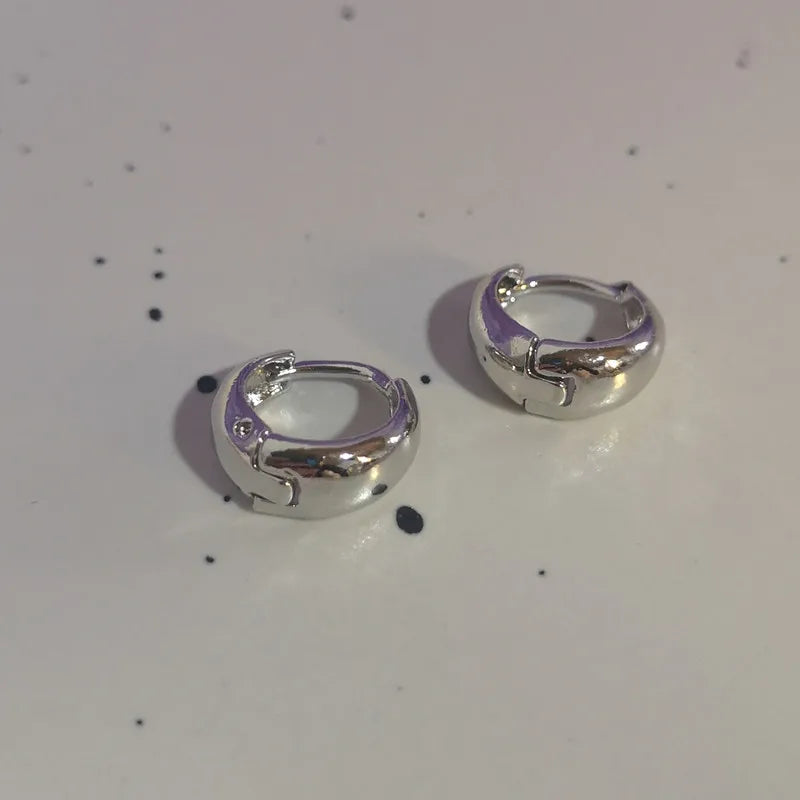 Lunivop New Trendy Star Zirconia Stud Earrings for Women Girls Hiphop Punk Cool Star Hoop Earrings Party Jewelry Gift