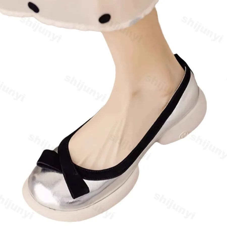 Lunivop Autumn New Women's Leather PU Platform Casual Shoes Ladies Gladiator Party Dress Shoes for Woman Shallow Roman Single Shoes