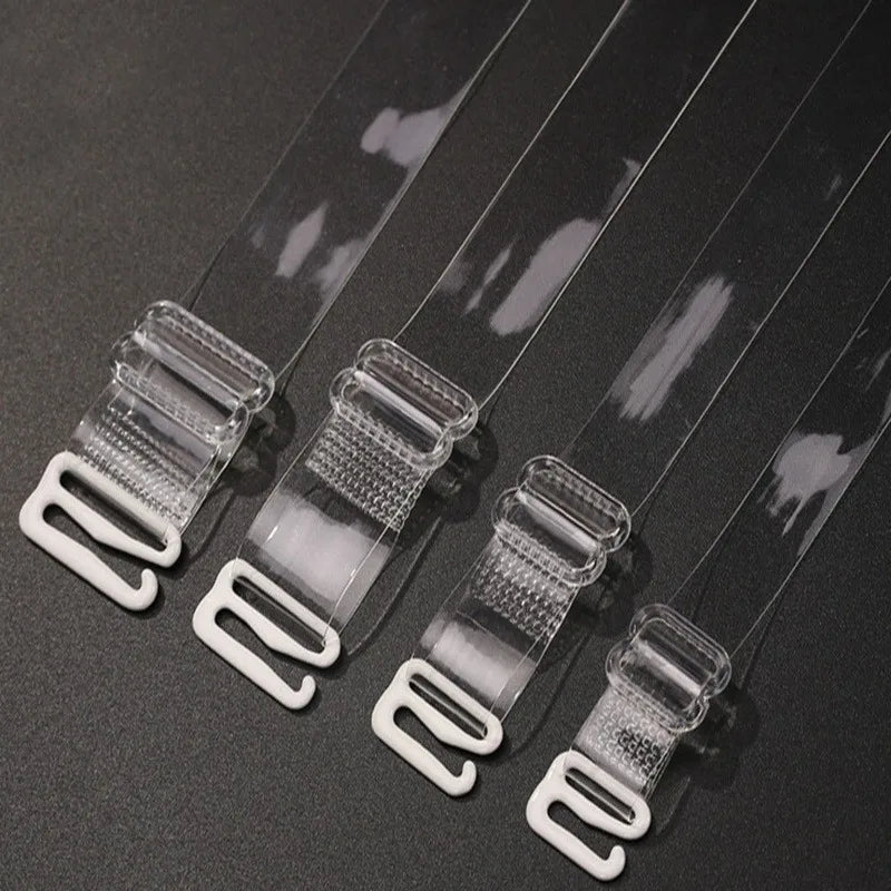 Lunivop 1/3Pairs Invisible Bra Straps Metal Buckle Invisible Detachable Adjustable Shoulder Straps Elastic Silicone Bra Belt Accessories