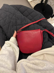 Lunivop  Versatile Commuting Single Shoulder Crossbody Saddle Bags for Women New Retro Mini Red Mobile Phone Bag